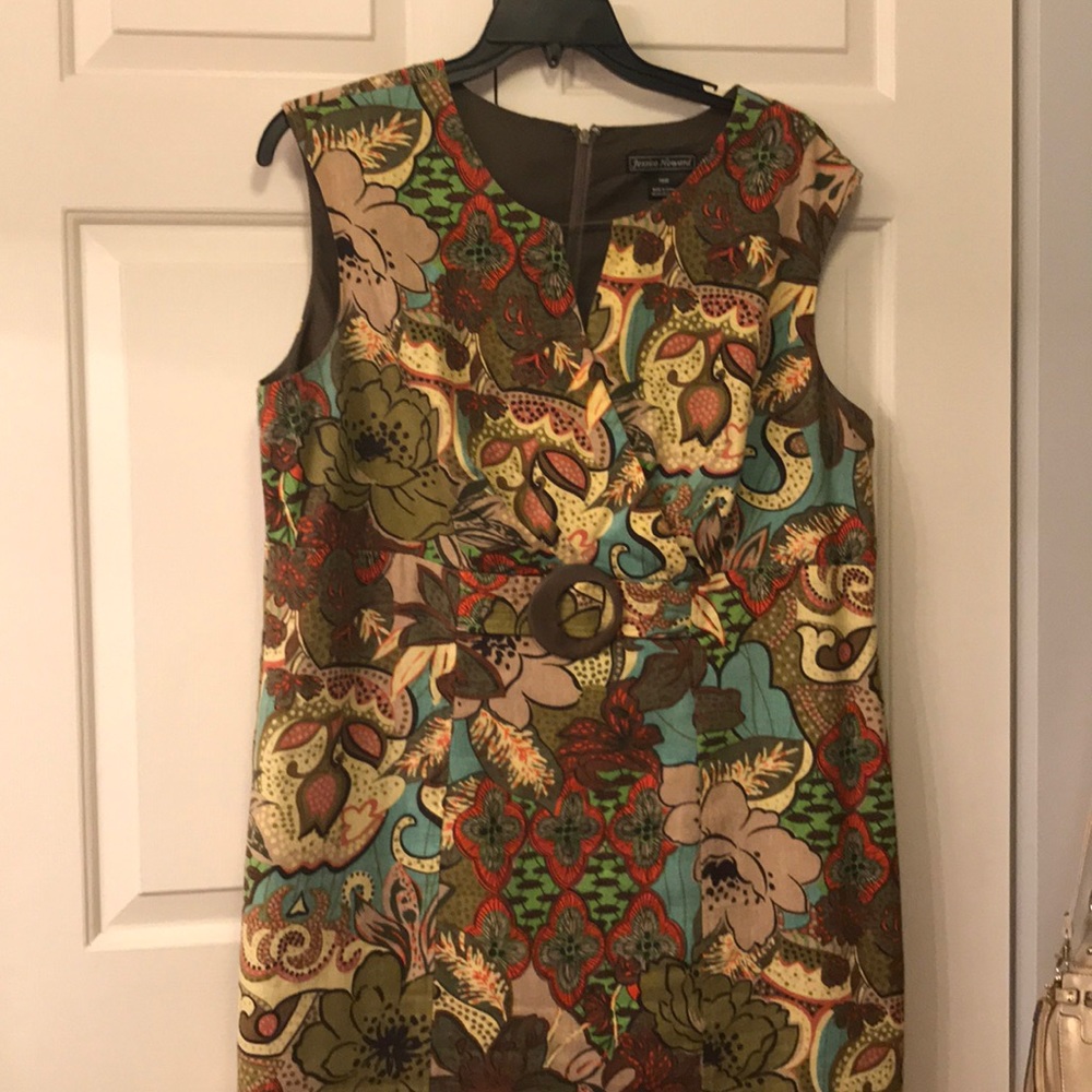 Jessica Howard Brown Flower Dress